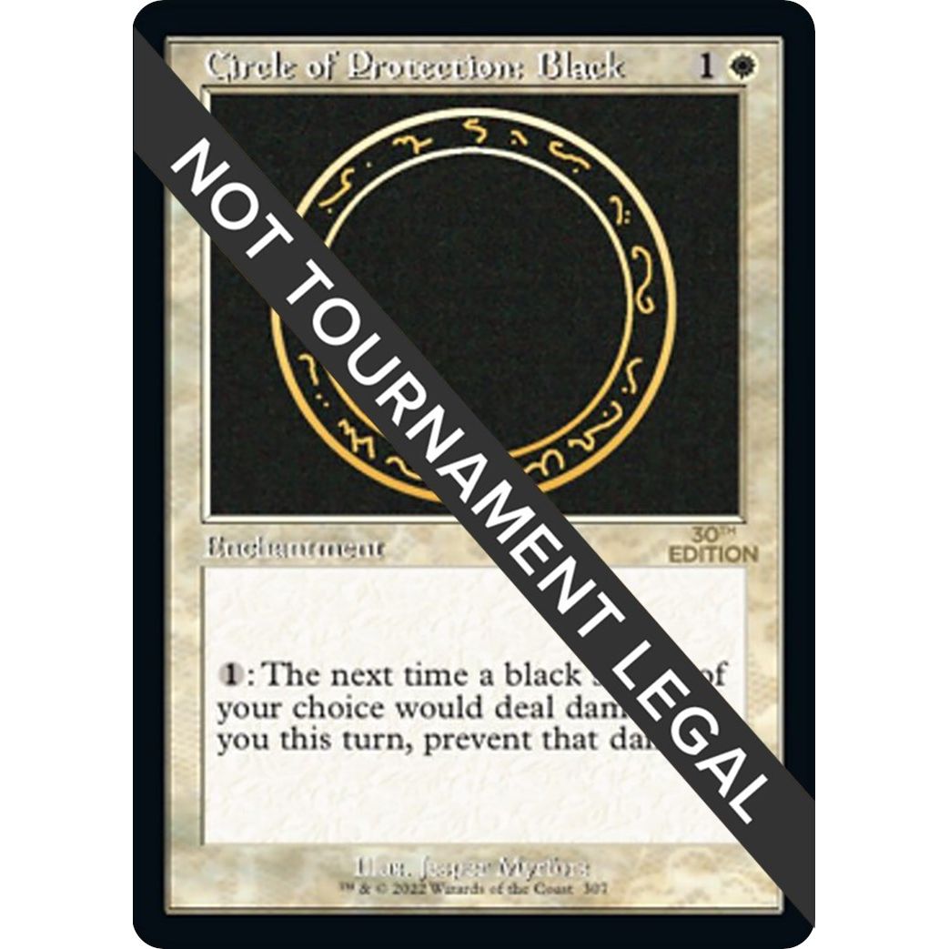 Image for Circle of Protection: Black (Retro Frame) (307) (30A) - Magic: The Gathering