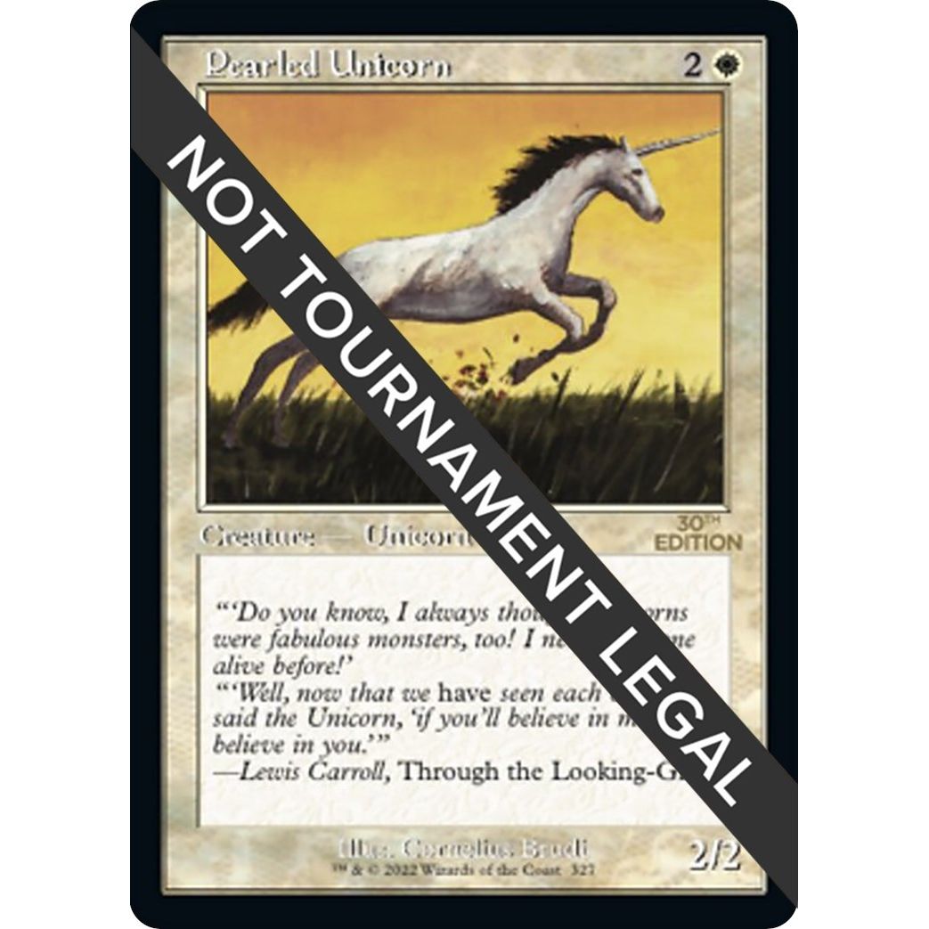 Image for Pearled Unicorn (Retro Frame) (327) (30A) - Magic: The Gathering