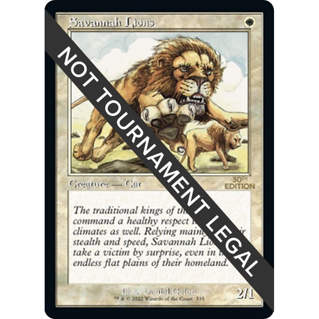 Image for Savannah Lions (Retro Frame) (335) (30A) - Magic: The Gathering