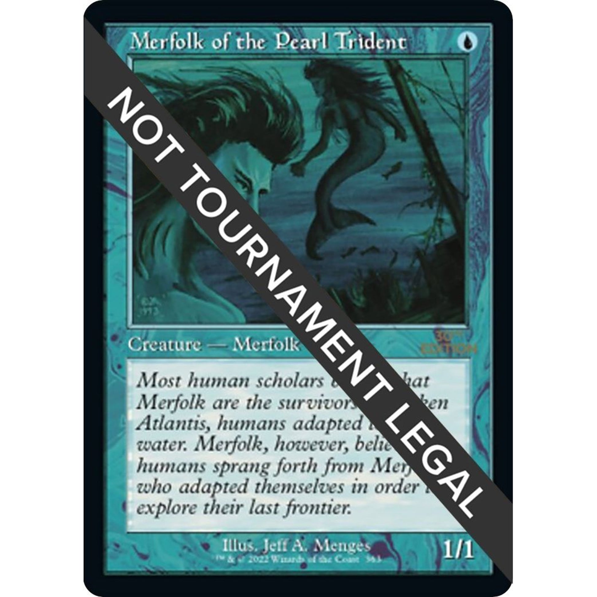 Image for Merfolk of the Pearl Trident (Retro Frame) (363) (30A) - Magic: The Gathering