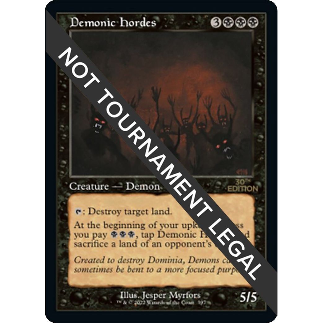Image for Demonic Hordes (Retro Frame) (397) (30A) - Magic: The Gathering