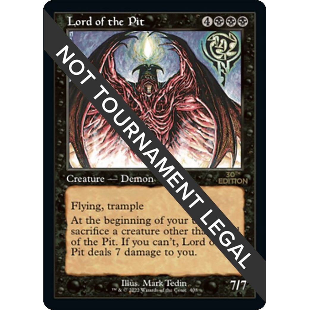 Image for Lord of the Pit (Retro Frame) (408) (30A) - Magic: The Gathering