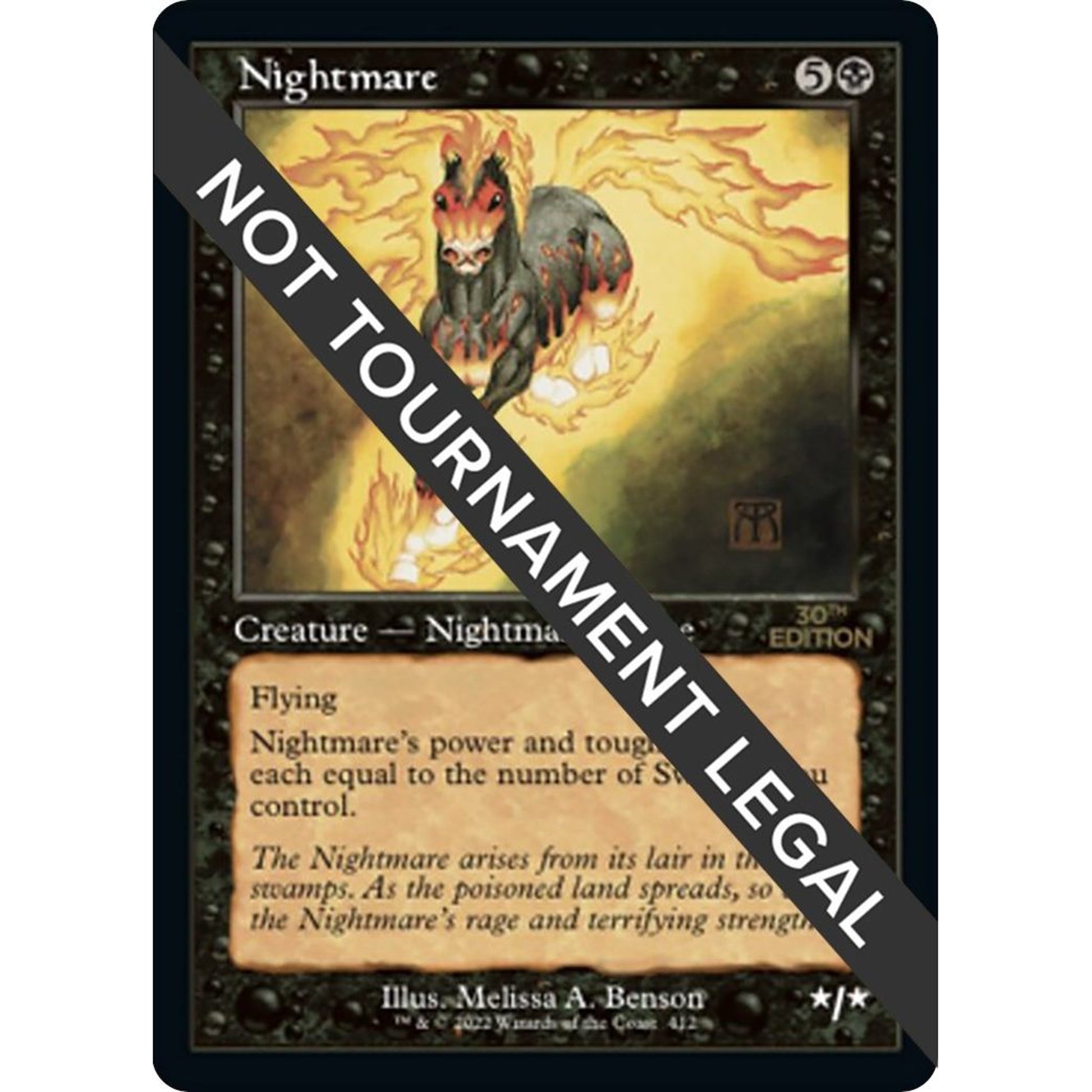 Image for Nightmare (Retro Frame) (412) (30A) - Magic: The Gathering