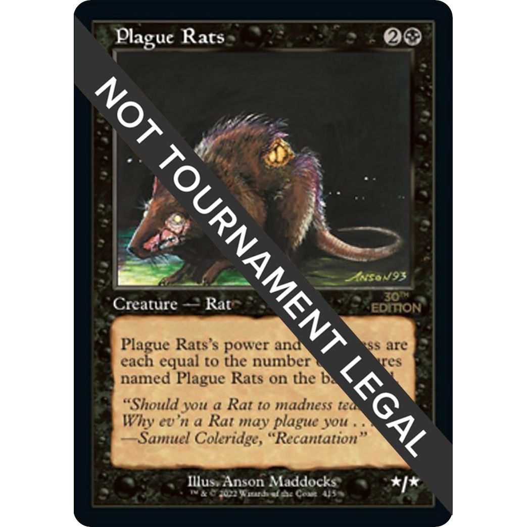 Image for Plague Rats (Retro Frame) (415) (30A) - Magic: The Gathering
