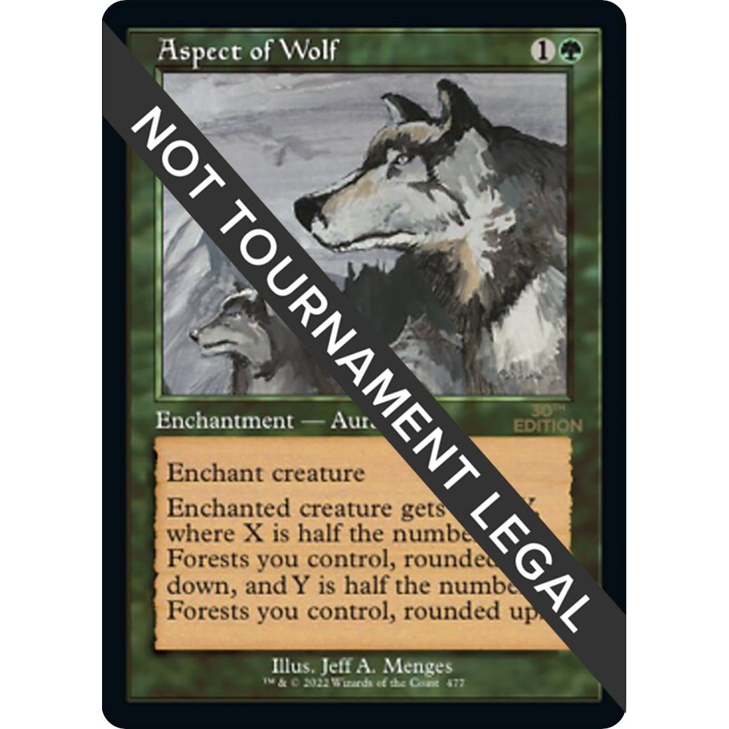 Image for Aspect of Wolf (Retro Frame) (477) (30A) - Magic: The Gathering