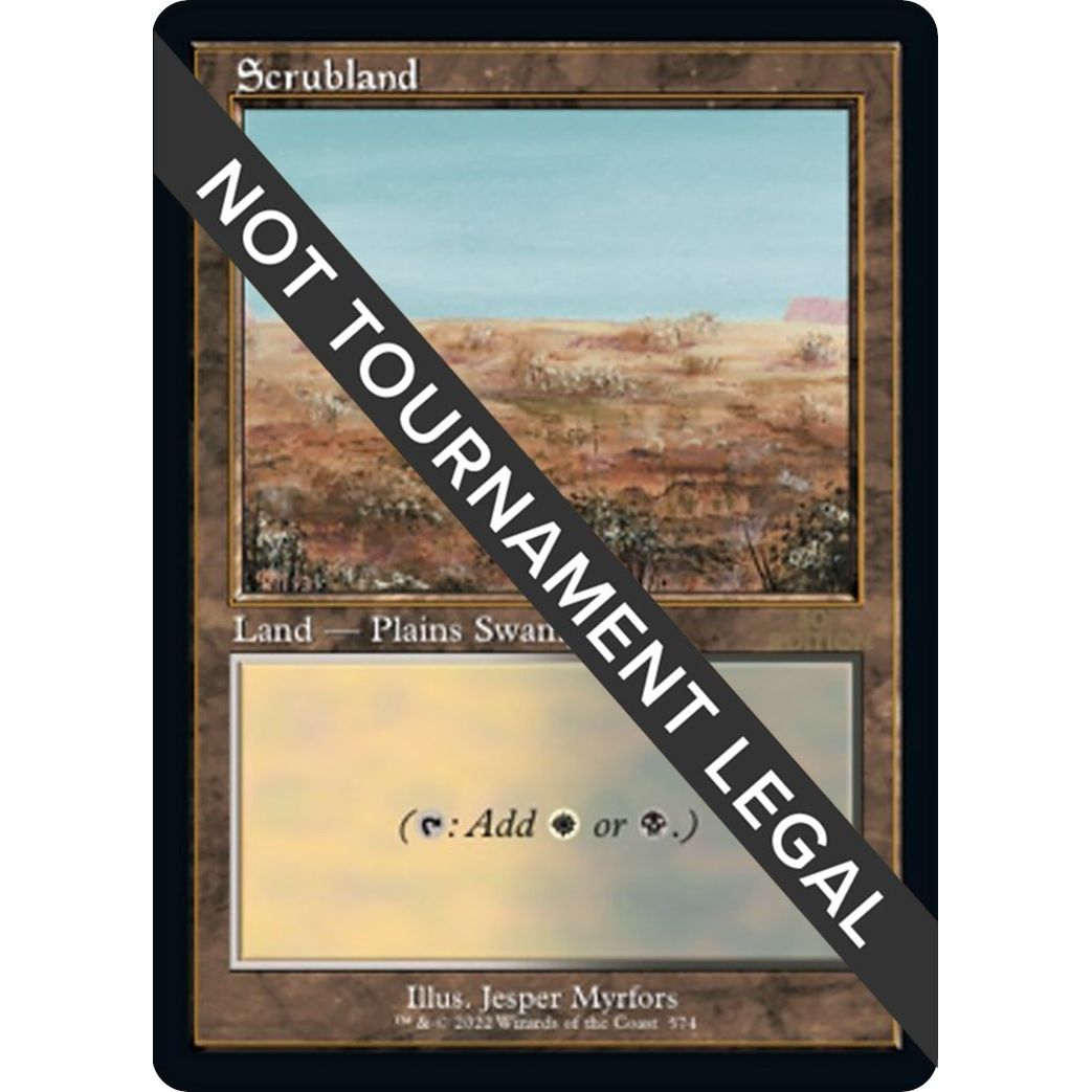 Image for Scrubland (Retro Frame) (574) (30A) - Magic: The Gathering