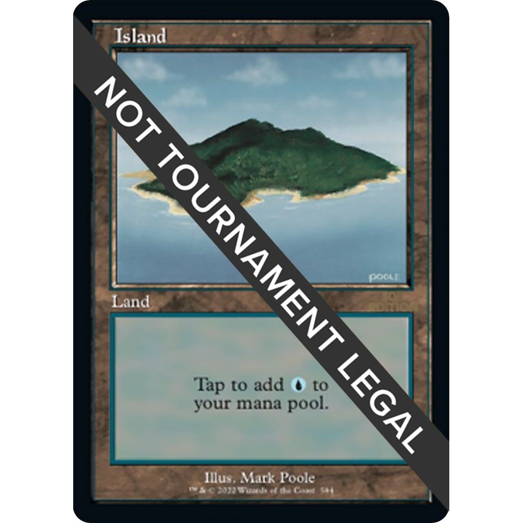Image for Island (584) (Retro Frame) (584) (30A) - Magic: The Gathering