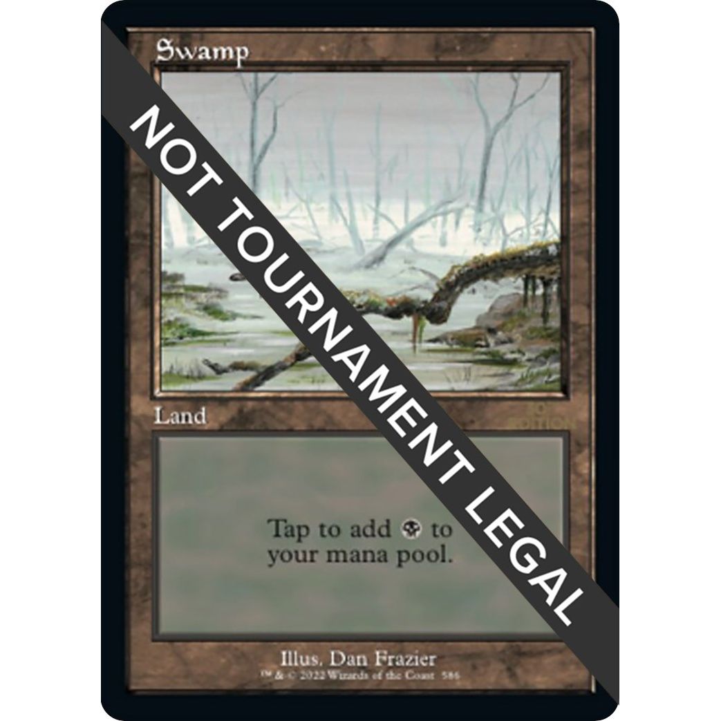 Image for Swamp (586) (Retro Frame) (586) (30A) - Magic: The Gathering