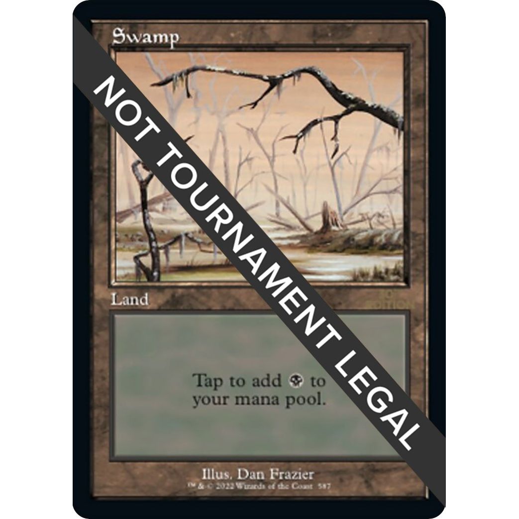 Image for Swamp (587) (Retro Frame) (587) (30A) - Magic: The Gathering