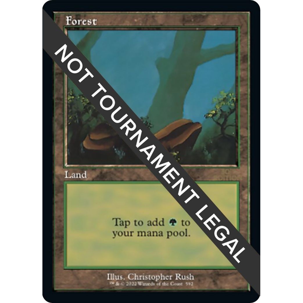 Image for Forest (592) (Retro Frame) (592) (30A) - Magic: The Gathering