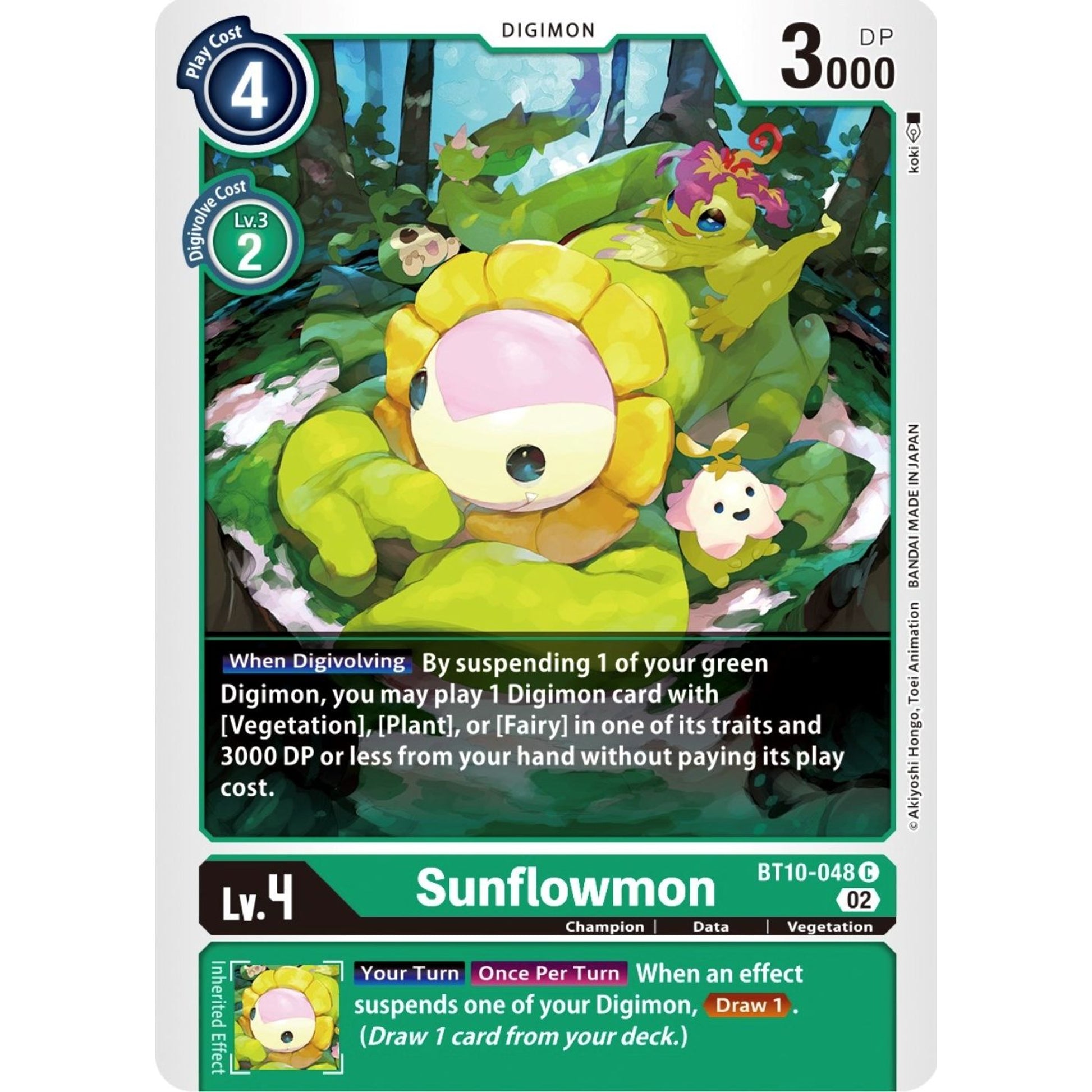 Image for Sunflowmon (BT10-048 C) (BT10) - Digimon Card Game