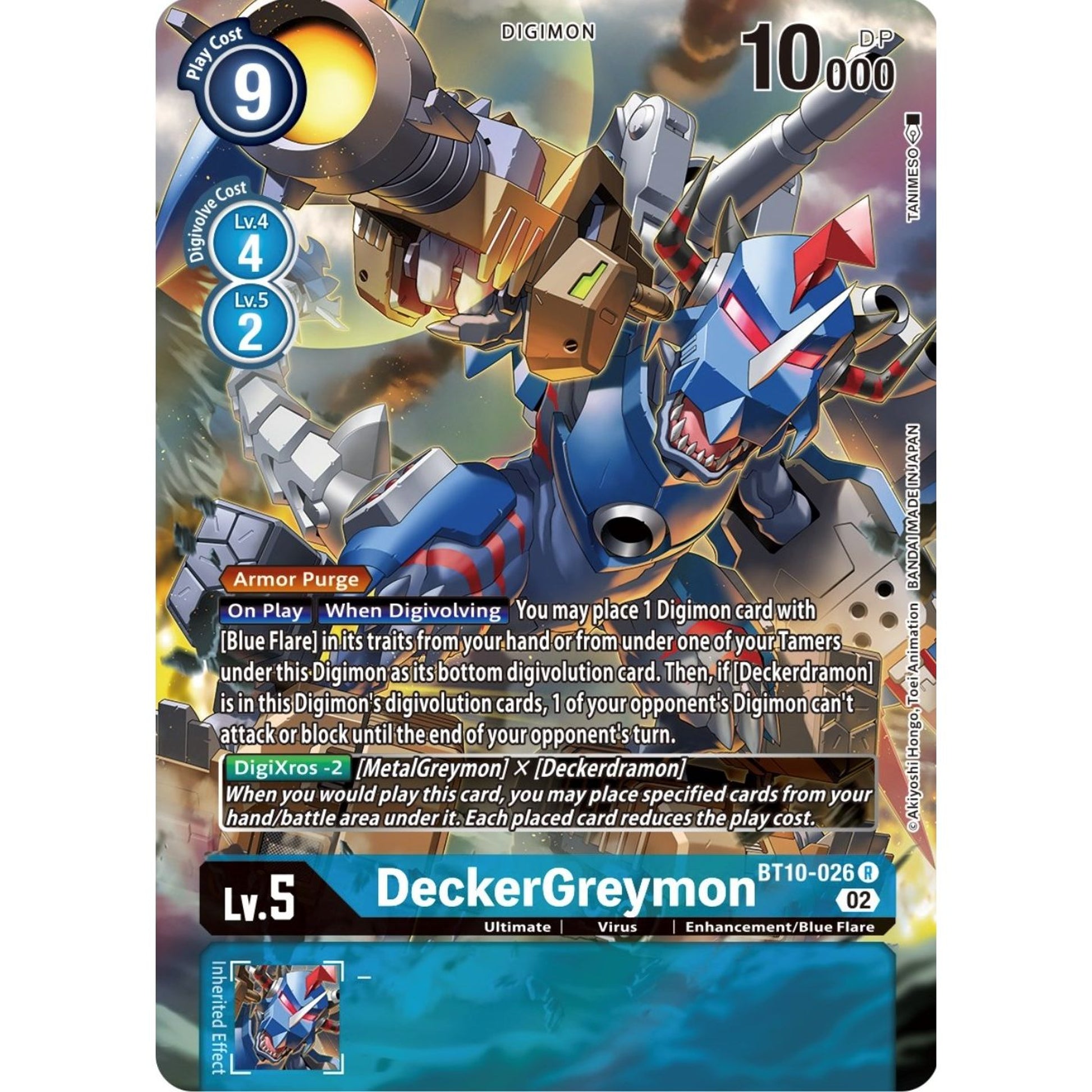 Image for DeckerGreymon (Alternate Art) (BT10-026 R) (BT10) - Digimon Card Game