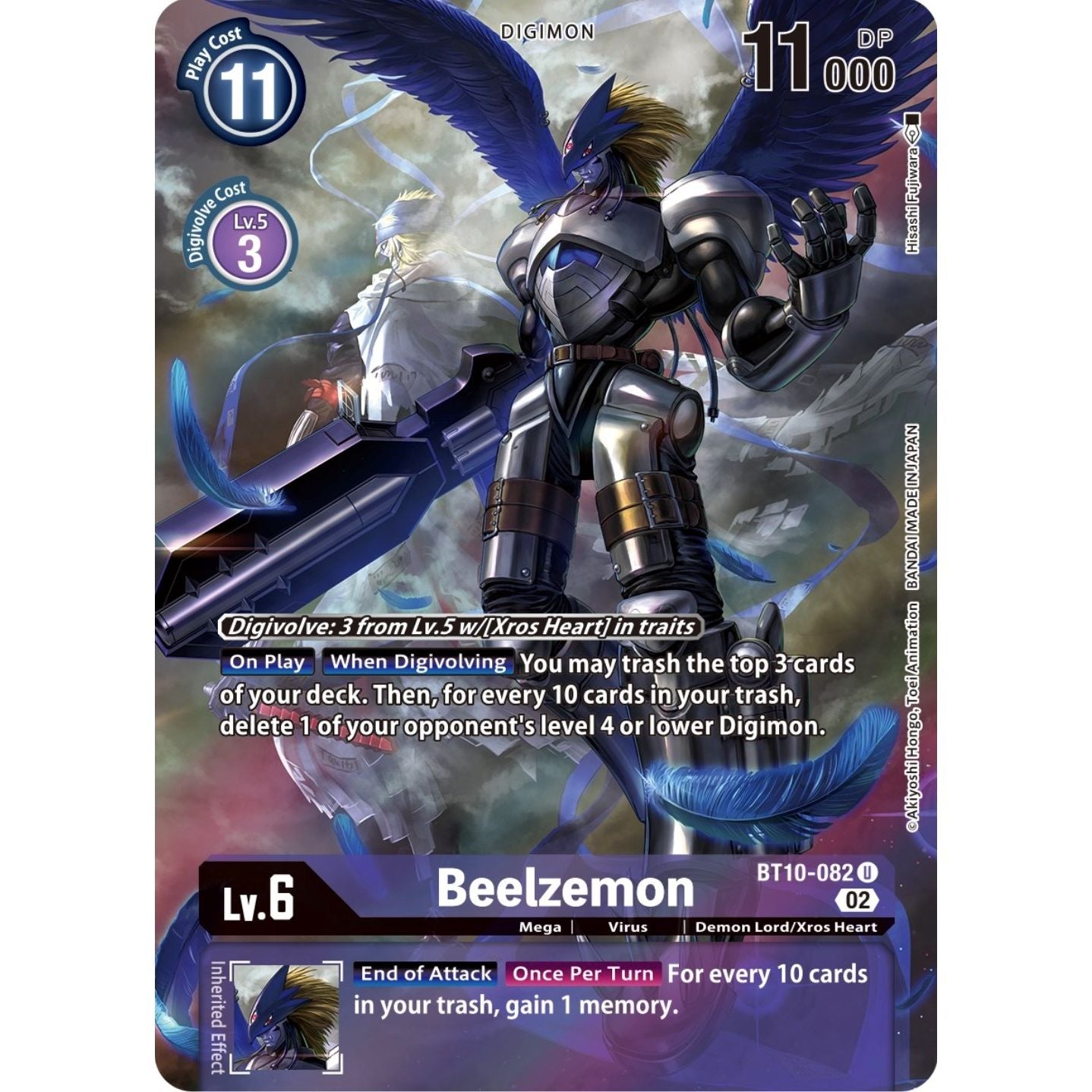 Image for Beelzemon (Alternate Art) (BT10-082 U) (BT10) - Digimon Card Game