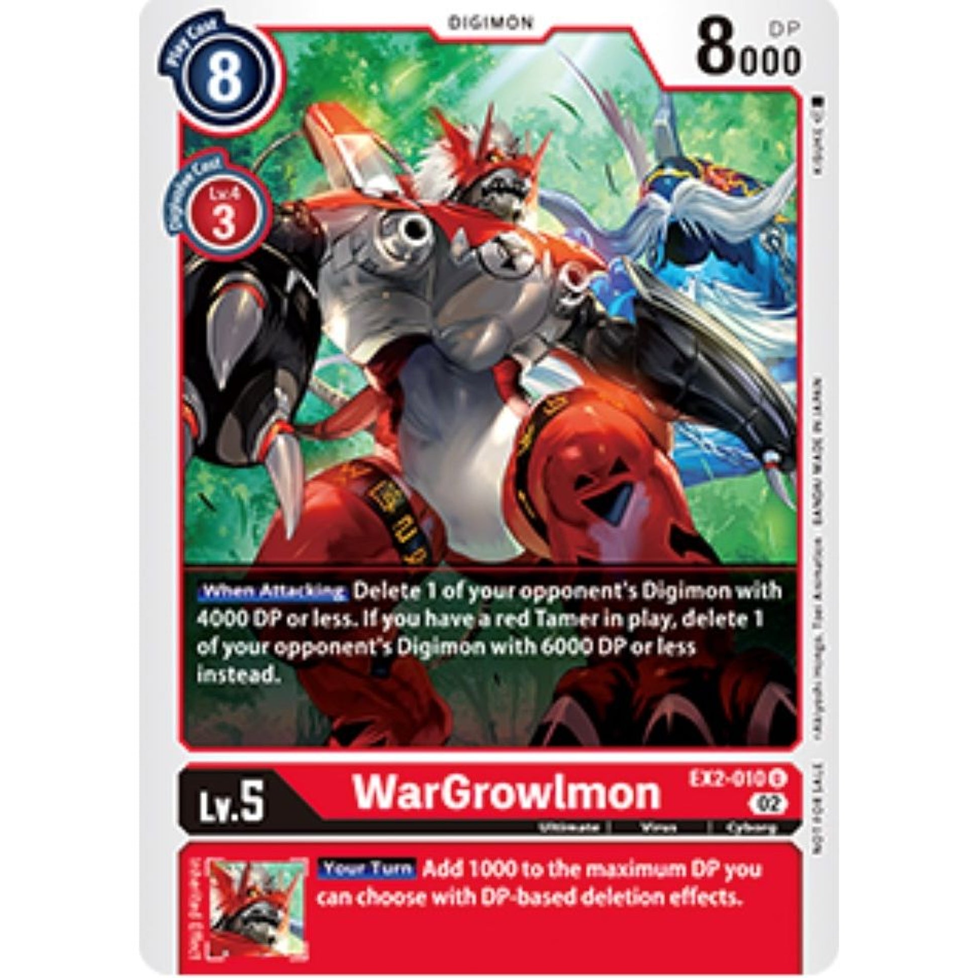 Image for WarGrowlmon - EX2-010 (Tamer Party Vol. 6 Promo) (EX2-010 U) (EX02) - Digimon Card Game
