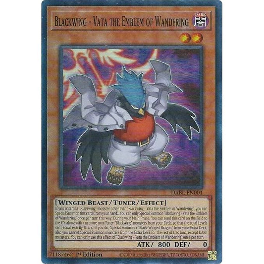 Image for Blackwing - Vata the Emblem of Wandering (DABL-EN001) (DABL) - YuGiOh