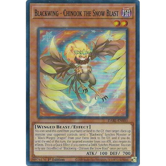 Image for Blackwing - Chinook the Snow Blast (DABL-EN003) (DABL) - YuGiOh