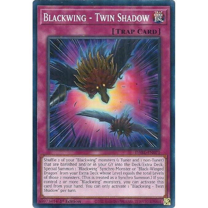 Image for Blackwing - Twin Shadow (DABL-EN071) (DABL) - YuGiOh