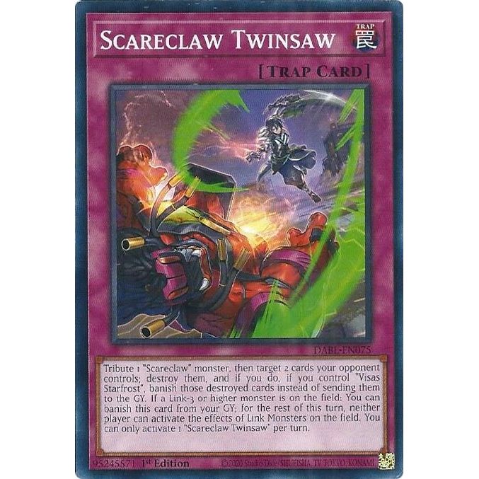 Image for Scareclaw Twinsaw (DABL-EN075) (DABL) - YuGiOh