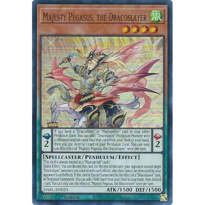 Image for Majesty Pegasus, the Dracoslayer (DABL-EN023) (DABL) - YuGiOh