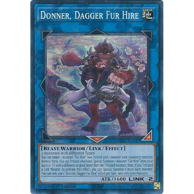 Image for Donner, Dagger Fur Hire (DABL-EN049) (DABL) - YuGiOh