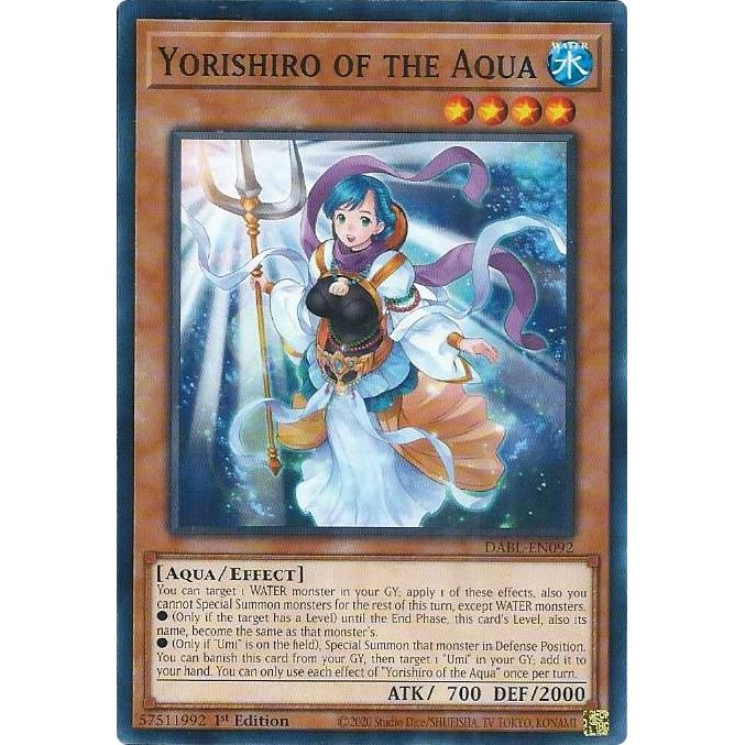 Image for Yorishiro of the Aqua (DABL-EN092) (DABL) - YuGiOh