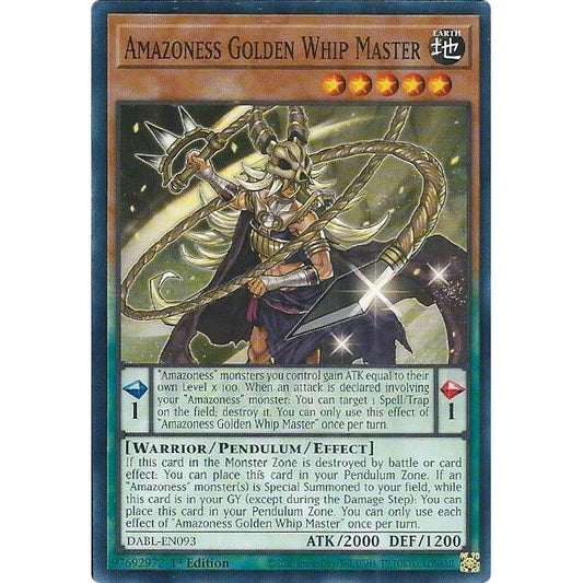Image for Amazoness Golden Whip Master (DABL-EN093) (DABL) - YuGiOh