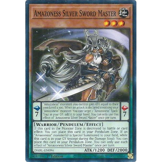 Image for Amazoness Silver Sword Master (DABL-EN094) (DABL) - YuGiOh