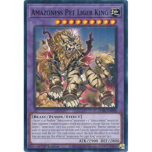 Image for Amazoness Pet Liger King (DABL-EN098) (DABL) - YuGiOh