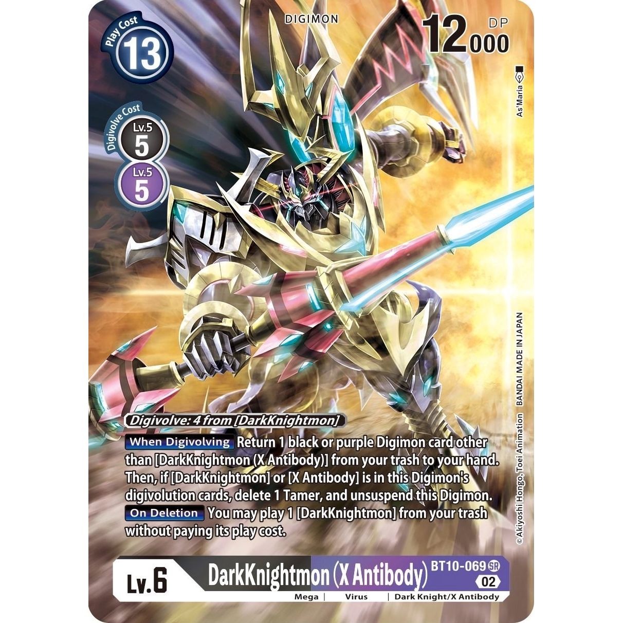 Image for DarkKnightmon (X Antibody) (Alternate Art) (BT10-069 SR) (BT10) - Digimon Card Game