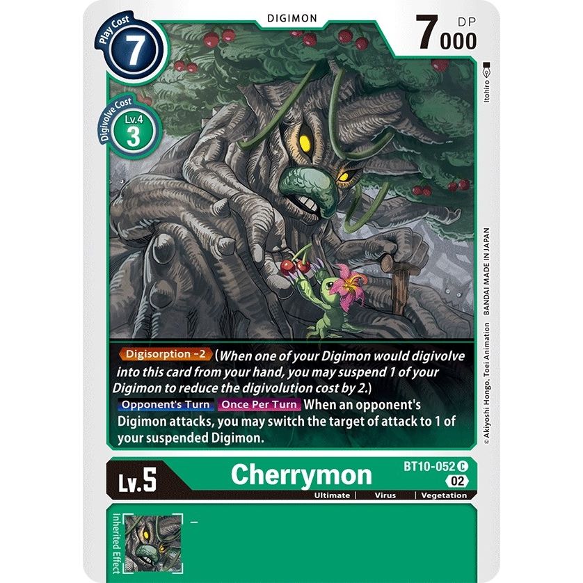 Image for Cherrymon (BT10-052 C) (BT10) - Digimon Card Game