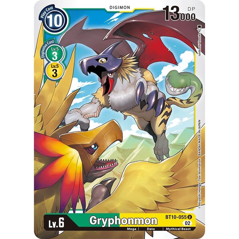Image for Gryphonmon (BT10-055 U) (BT10) - Digimon Card Game