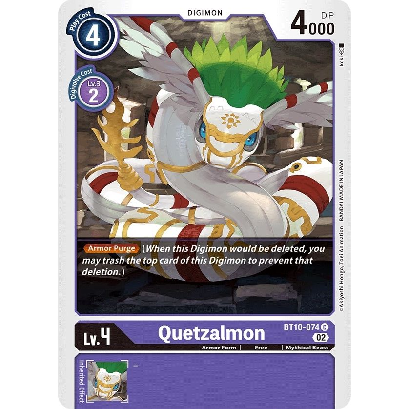 Image for Quetzalmon (BT10-074 C) (BT10) - Digimon Card Game