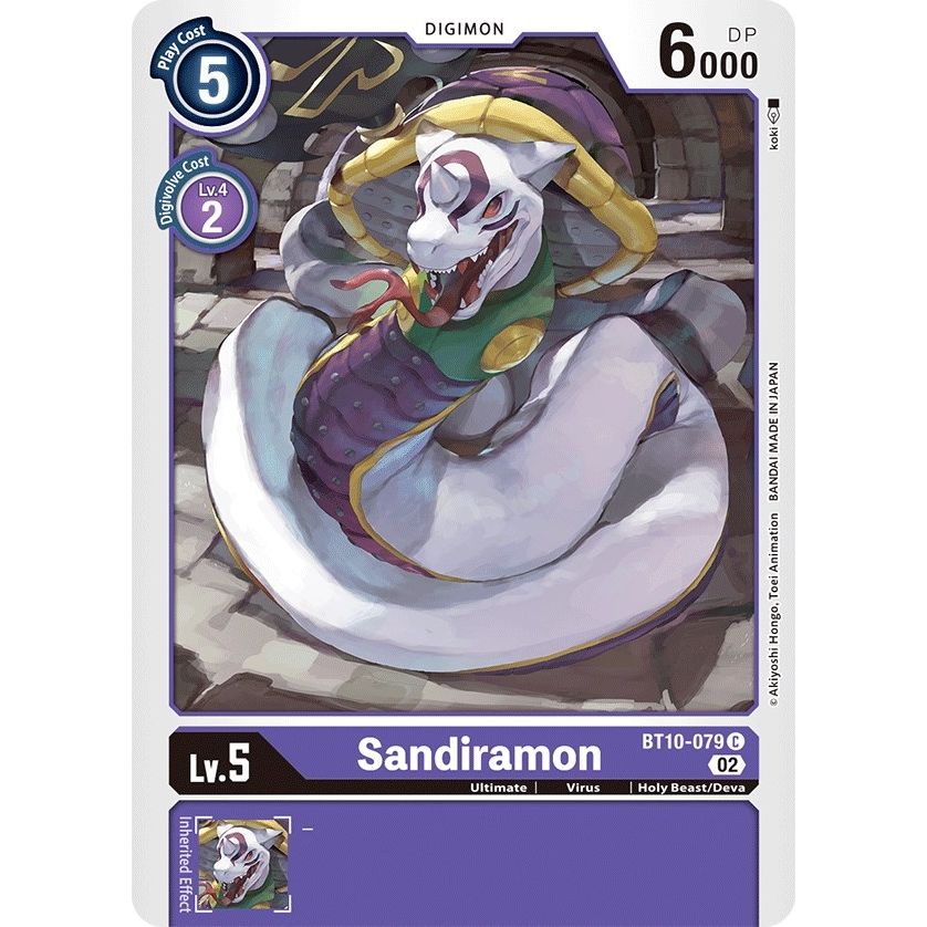 Image for Sandiramon (BT10-079 C) (BT10) - Digimon Card Game