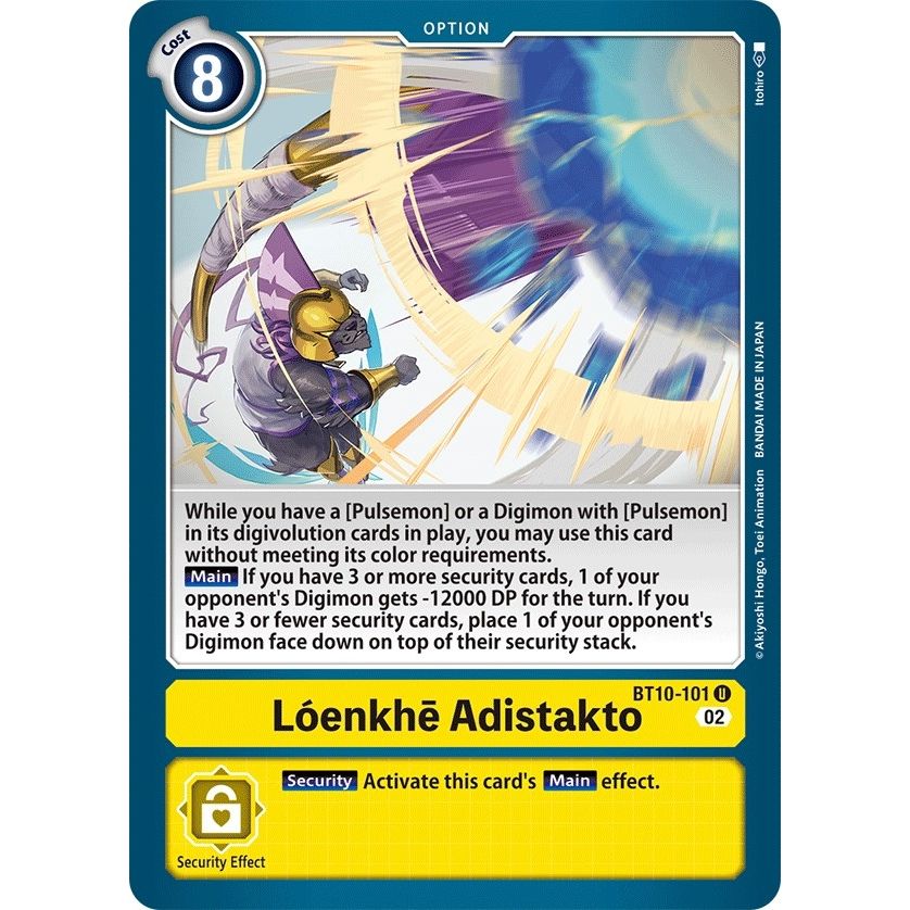 Image for Loenkhe Adistakto (BT10-101 U) (BT10) - Digimon Card Game