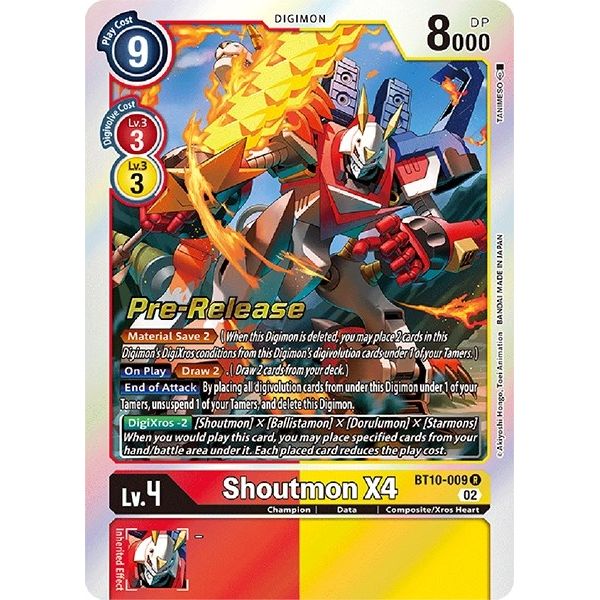 Image for Shoutmon X4 (BT10-009 R) (BT10_PR) - Digimon Card Game