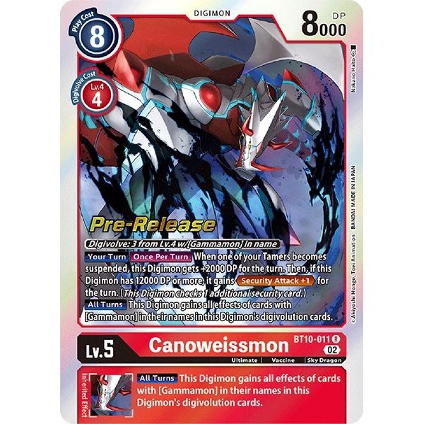 Image for Canoweissmon (BT10-011 R) (BT10_PR) - Digimon Card Game