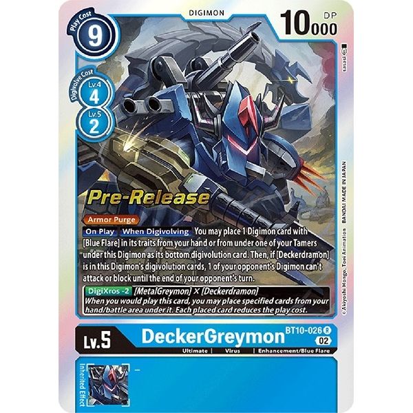 Image for DeckerGreymon (BT10-026 R) (BT10_PR) - Digimon Card Game