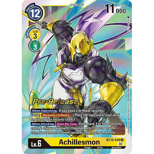 Image for Achillesmon (BT10-040 R) (BT10_PR) - Digimon Card Game