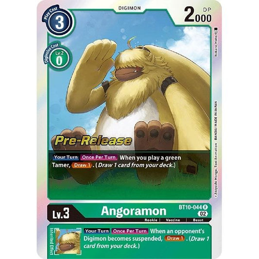 Image for Angoramon (BT10-044 R) (BT10_PR) - Digimon Card Game