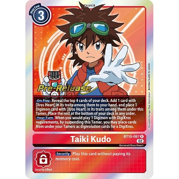 Image for Taiki Kudo (BT10-087 R) (BT10_PR) - Digimon Card Game
