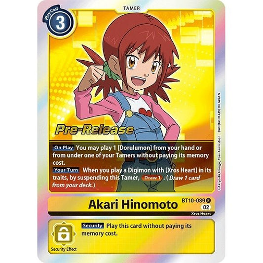 Image for Akari Hinomoto (BT10-089 R) (BT10_PR) - Digimon Card Game