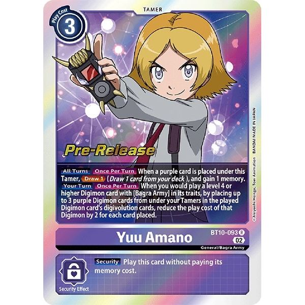 Image for Yuu Amano (BT10-093 R) (BT10_PR) - Digimon Card Game