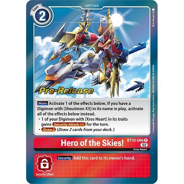 Image for Hero of the Skies! (BT10-095 R) (BT10_PR) - Digimon Card Game