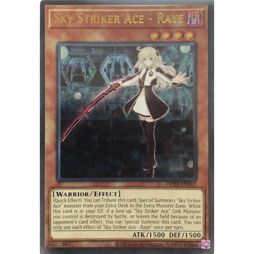 Image for Sky Striker Ace - Raye (UTR) (OP20-EN002) (OP20) - YuGiOh