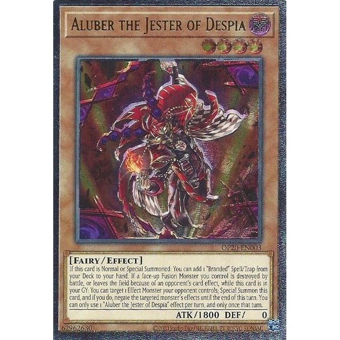 Image for Aluber the Jester of Despia (UTR) (OP20-EN003) (OP20) - YuGiOh