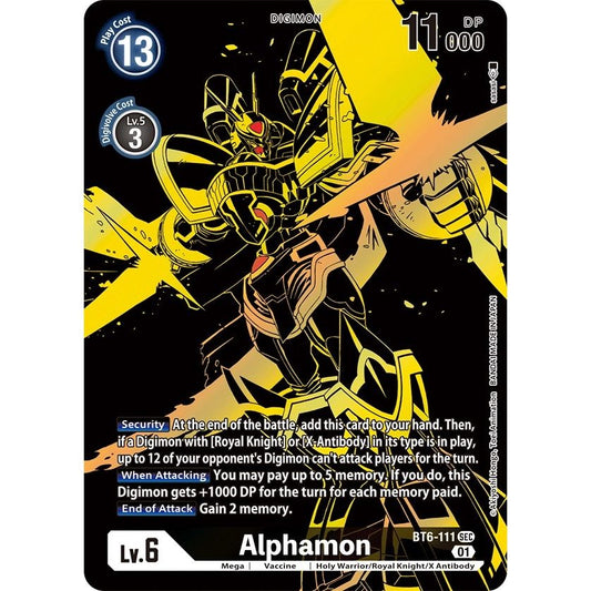 Image for Alphamon (Xros Encounter Ghost Rare) (BT6-111 SEC) (BT06) - Digimon Card Game