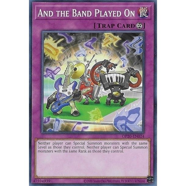 Image for And the Band Played On (OP20-EN024) (OP20) - YuGiOh