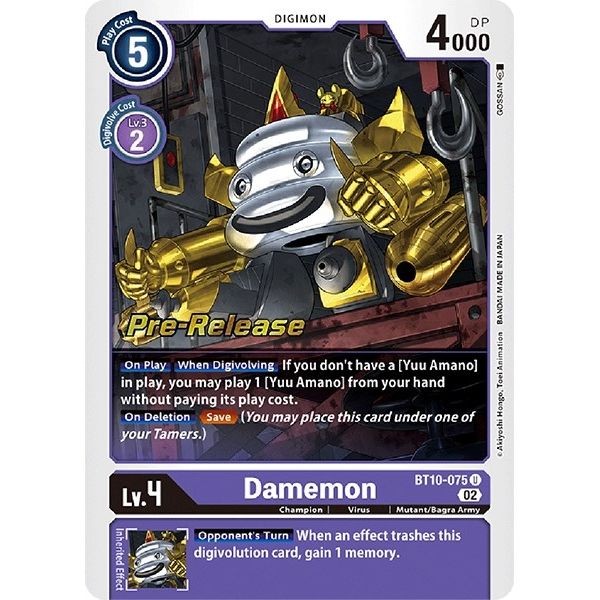 Image for Damemon (BT10-075 U) (BT10_PR) - Digimon Card Game