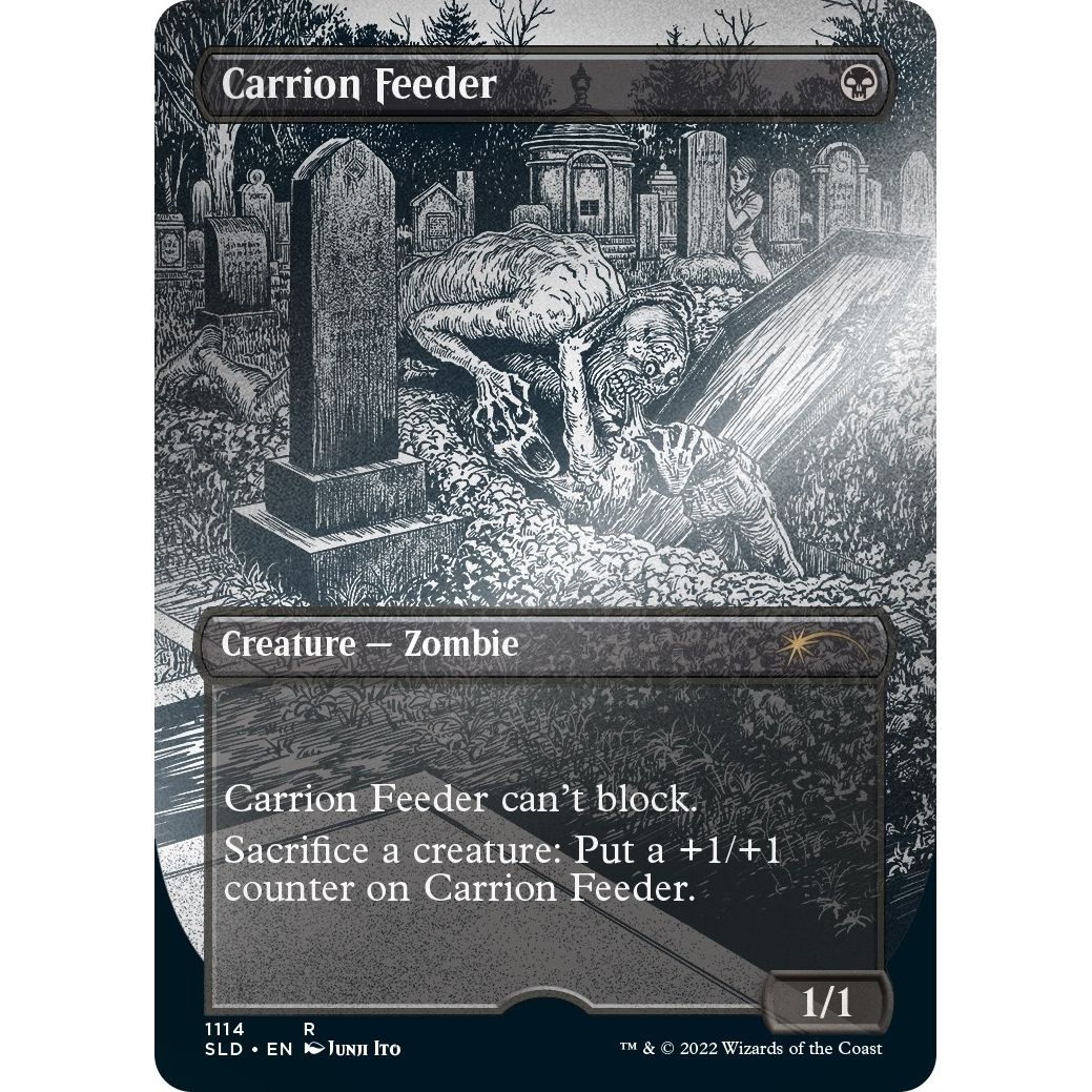 Image for Carrion Feeder (Borderless) (Foil Etched) (1114) (SLD) - Magic: The Gathering
