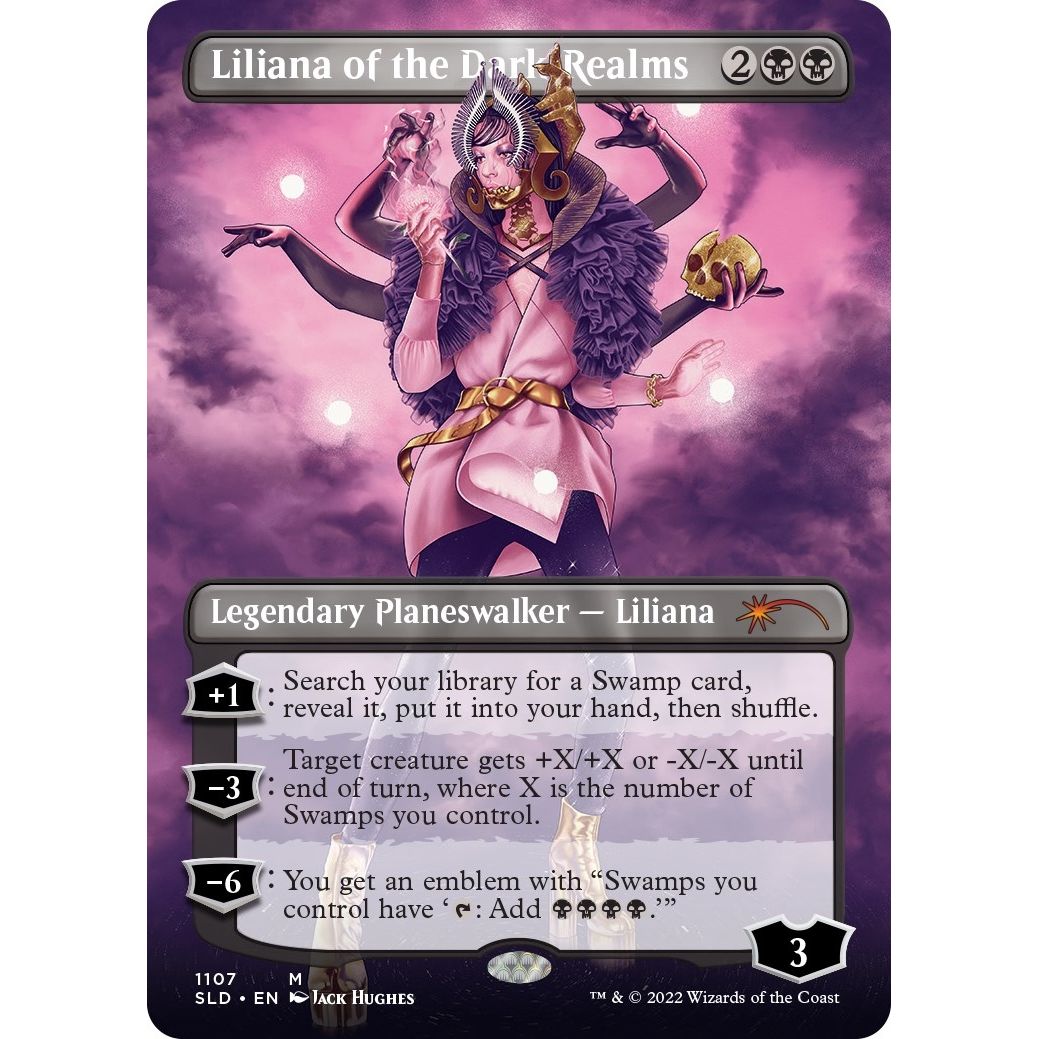 Image for Liliana of the Dark Realms (Borderless) (1107) (SLD) - Magic: The Gathering